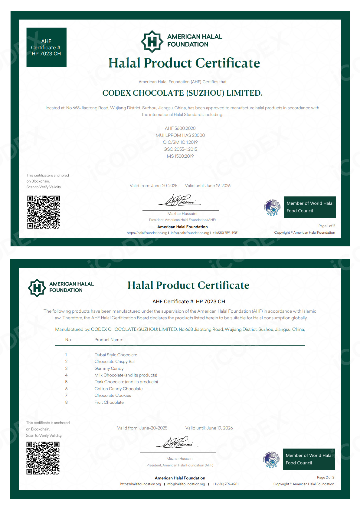 HALAL product certificate